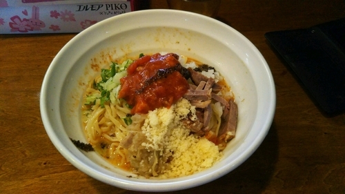 「（限定）冷やしえびそば」@はりけんラーメンの写真