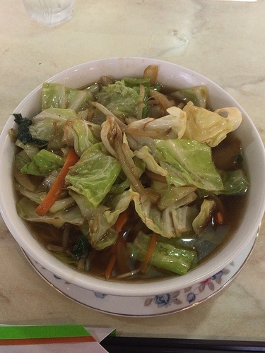 「野菜たっぷりラーメン」@飯菜亭の写真