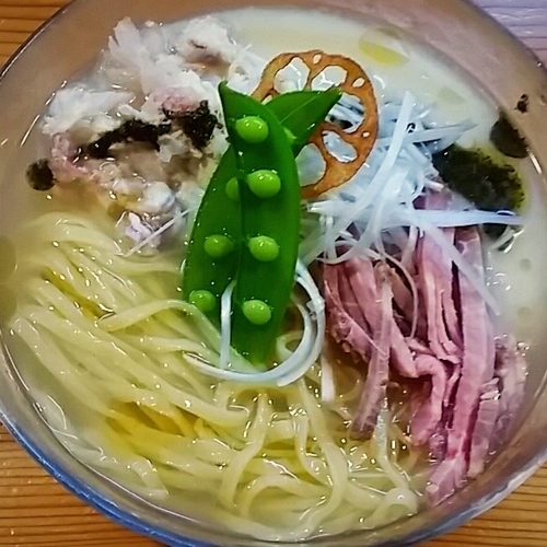 「【限定】真鯛とじゃがいもの冷やしラーメン　８５０円」@はりけんラーメン 南店の写真