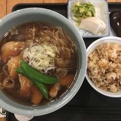 とりそばセット醤油／¥900