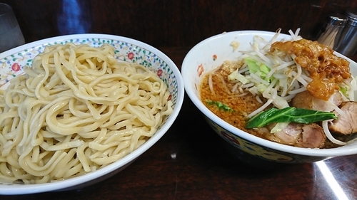 「つけ麺 小 ヤサイニンニクアブラ」@ラーメン二郎 めじろ台店の写真