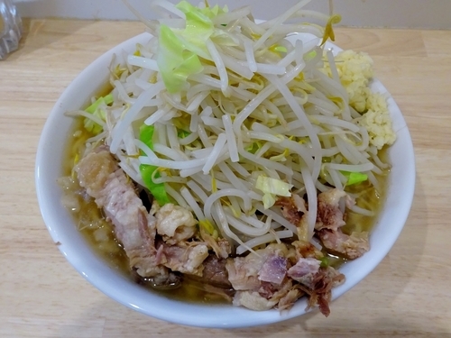 「ラーメン（700円）ヤサイニンニク」@ラーメン 他力也の写真