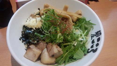 「塩まぜそば(オープニングセール500円)」@麺屋こころ 柏店の写真