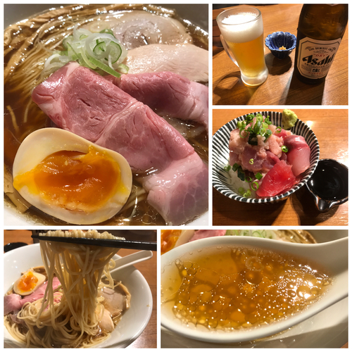 「川越醤油らーめん 鶏 880円 海鮮丼 400円」@寿製麺よしかわ 川越店の写真