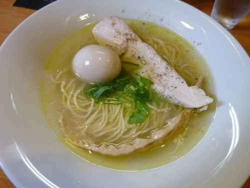 「ゆず塩そば+熟成卵」@拉麺 はま家の写真