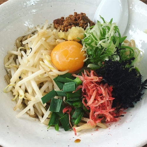 「台湾まぜそば+追い飯」@麺や 福座の写真