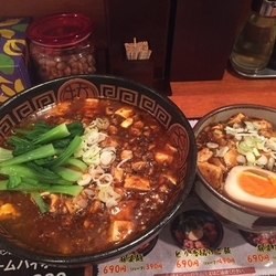 麻婆麺 + 麻婆ご飯ハーフ