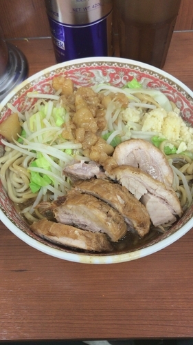 「大豚ラーメン汁無し(ニンニクアブラ)」@立川田田の写真