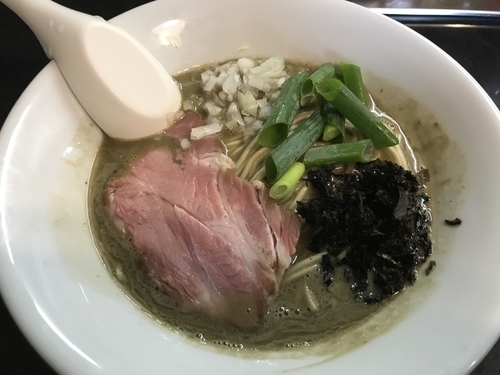 「濃厚そば（平子背黒鯵）780円」@麺処 晴の写真