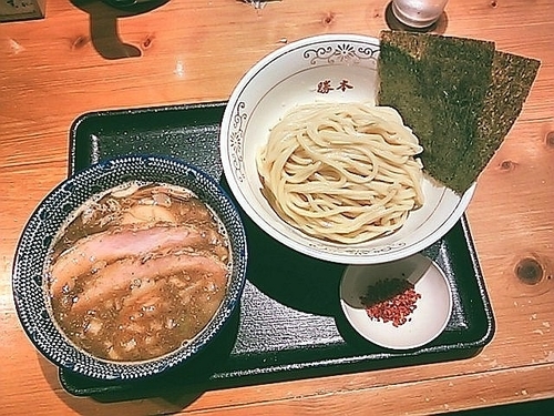 「特製濃厚つけそば」@中華そば 勝本の写真