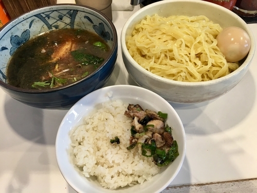 「本気醤油つけ麺 ¥800 + 賄い飯サービス」@ぐうたらの写真