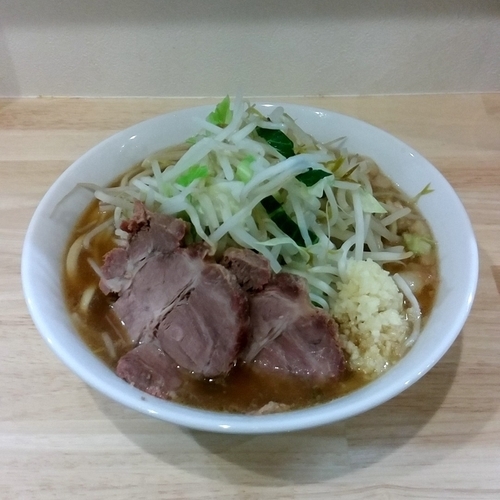 「ラーメン（麺少なめ・ニンニク）」@ラーメン 他力也の写真