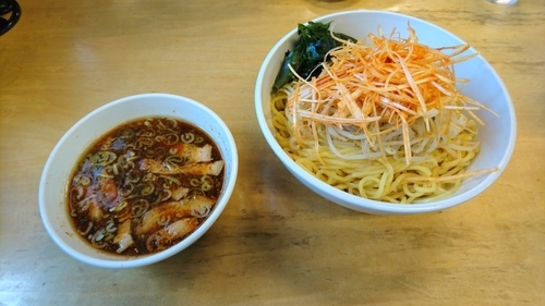 「ネギつけ麺（大盛） 1000円」@ラーメンはやとの写真