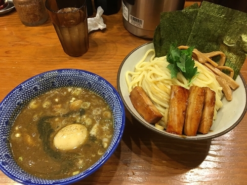 「特製つけ麺 大盛り 1100円」@麺や百日紅の写真