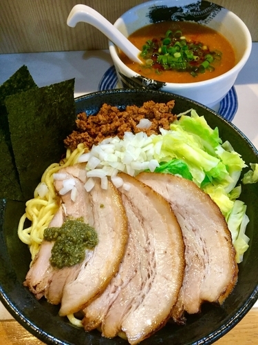 「【限定】辛熱ガーリックトマトチーズつけ麺 ￥850」@麺屋 扇 SENの写真