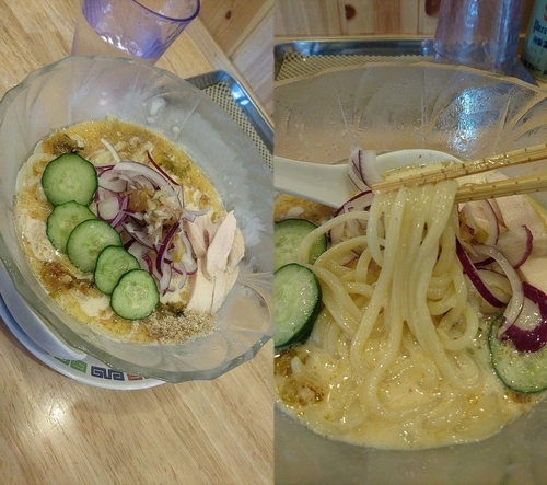 「今月の限定『豆乳冷しデエーンサラダ麺(￥850)』」@中華そばムタヒロ 国立店の写真