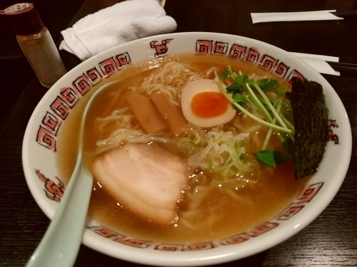 「支那そば(並盛・130g)700円」@居酒屋 遊膳 美花月の写真