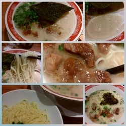 あっさりとんこつLight屋台味790円＋味玉＋替玉