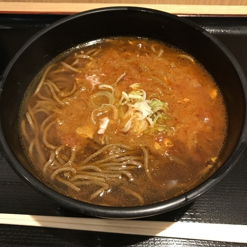 「よもだカレーそば（￥490）」@よもだそば 銀座店の写真