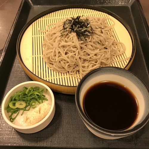 「ざるそば（山わさび添え）（￥450）」@なか卯 西蒲田店の写真