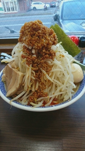 「旨辛ラーメン」@山勝角ふじ 二十世紀が丘店の写真