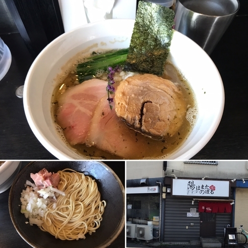 「塩煮干そば＋厚切り豚&和え玉 750＋130&200円」@陽はまたのぼるの写真