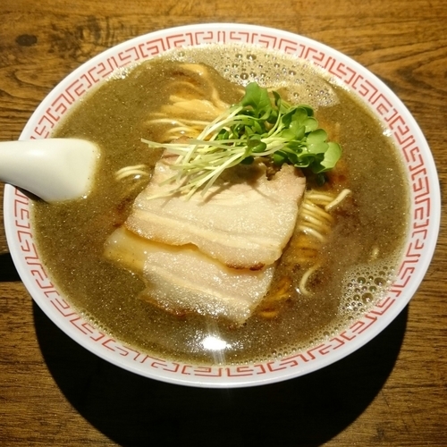 「豚そばアニマルまぶし  @600円限定」@中華そば カリフォルニアの写真