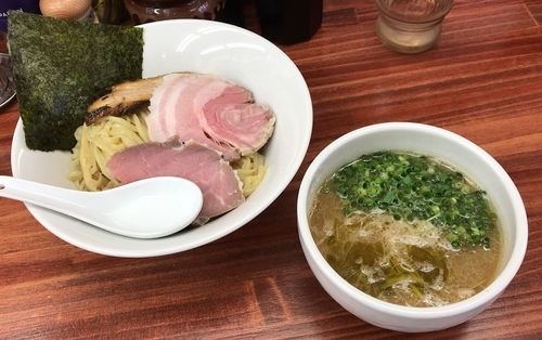 「限定豚骨つけそば(濃口醤油)900円」@麺や 睡蓮の写真