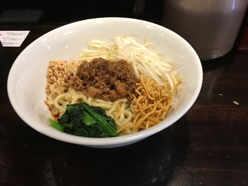 「汁なし坦々麺」@自家製麺ほうきぼし 神田店の写真