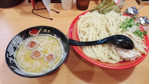 「博多鶏水炊きつけ麺」@博多一幸舎 池袋東口店の写真
