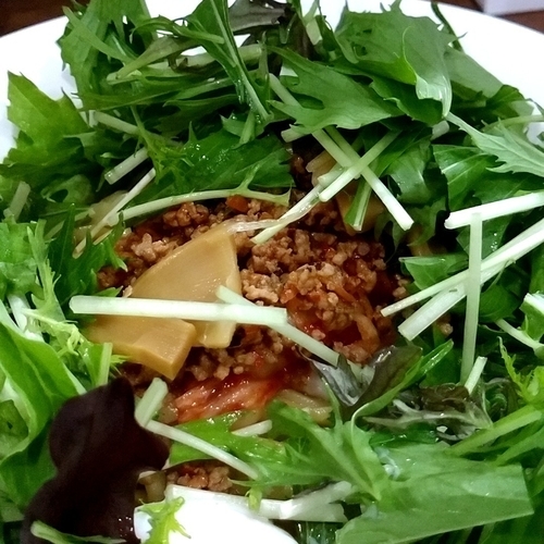 「【限定】冷やしの汁なし（野菜version）」@麺丼Dining 夢者の写真