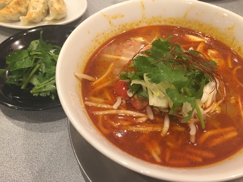 「トムヤムパクチーエスニックラーメンTYPE-R 820円」@らあめん花月嵐 アリオ北砂店の写真