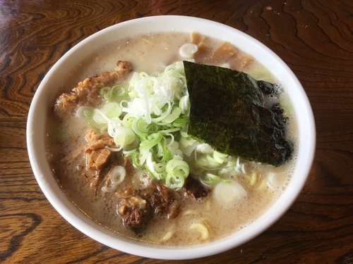 「とんしお大盛りトッピングネギ」@らーめん 楓の写真