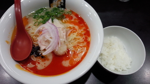 「29.6冷やし赤海老味噌ラーメン」@超純水採麺 天国屋の写真