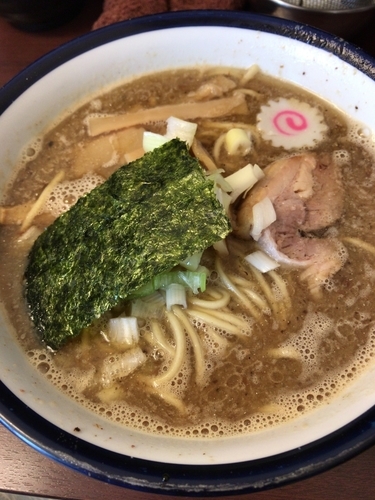 「中華そば750円+肉飯250円」@つけめん 玉 本店の写真
