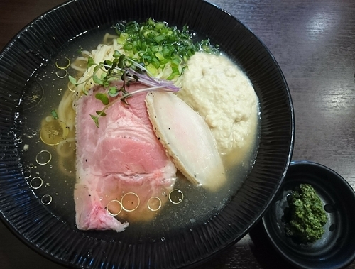 「【限定】白い鶏人（味変ソース付き）」@麺や 蒼輝 AOIKAGAYAKIの写真