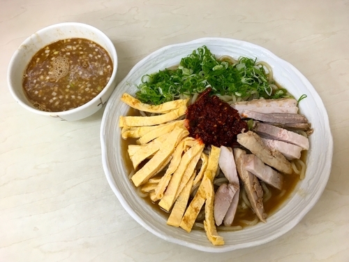 「辛煮干冷やし中華」@中華そば ふくもりの写真