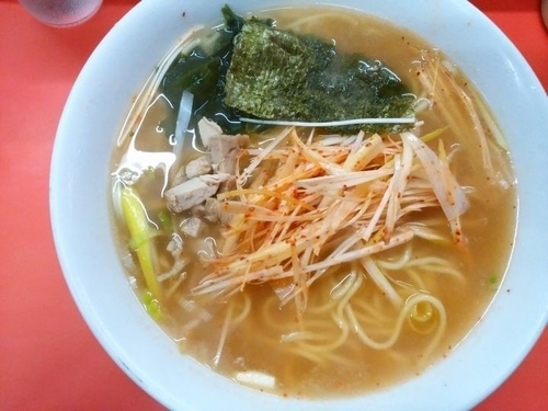 「ネギらーめん（中）」@ラーメンチェーン バンライの写真