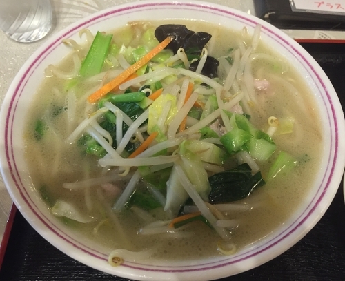 「野菜麺と半チャーハンのセット（￥800）」@崔さんの店の写真