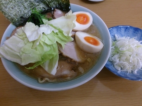 「チャーシューメン 味玉・ネギ トッピング」@きら家の写真