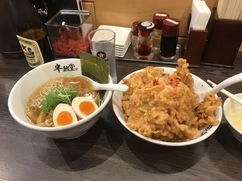 「味玉ラーメン、北京飯THE TOWER」@究極の北京飯・らーめん 半熟堂の写真