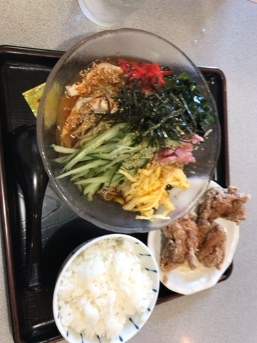 「冷やし中華Cセット680+280円」@5匹のこぶたの写真