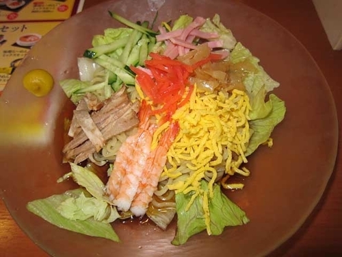 「醤油ダレ冷し中華　669円」@幸楽苑 秋葉原店の写真