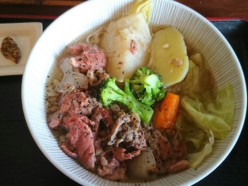 「【限定】牛すじのポトフ風らーめん ￥850」@和風らーめん 凪の写真