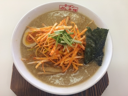 「ネギ中華そば（大盛り）」@ラーメンガキ大将 谷田部店の写真