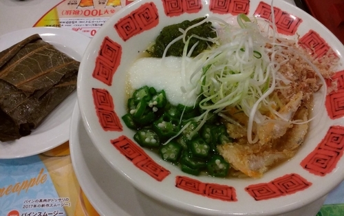 「白えびとネバシャキ野菜の冷やしラーメン」@バーミヤン みなとみらい店の写真