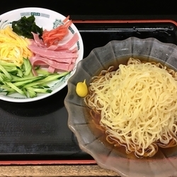 ハイボール＋黒酢しょうゆ冷し麺 大盛
