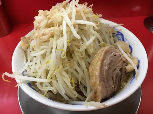 「ラーメン並盛ヤサイアブラまし」@ジャンクガレッジ 北浦和店の写真