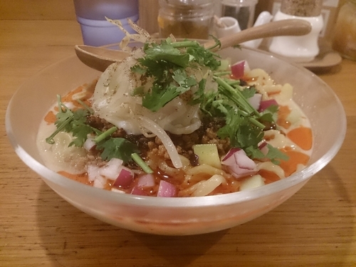 「冷やしタンタン麺」@鶏ポタラーメン THANK 大門店の写真