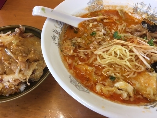 「オロチョンラーメン　中辛」@孫六の写真